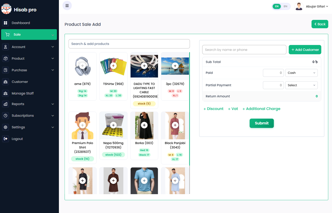 Customer CRM Dashboard