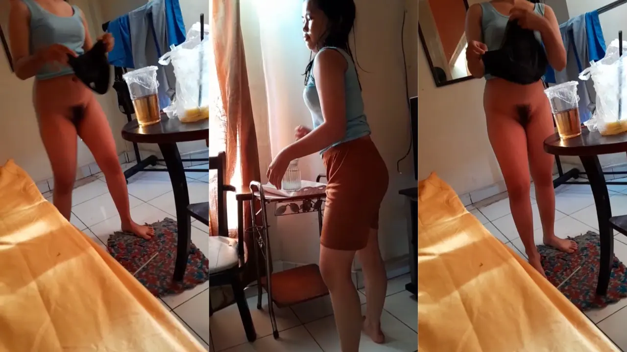 majikan udah ga tahan liat pembantu jemur pakaian