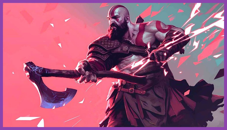 Kratos wearing endgame armor equipped with Leviathan Axe