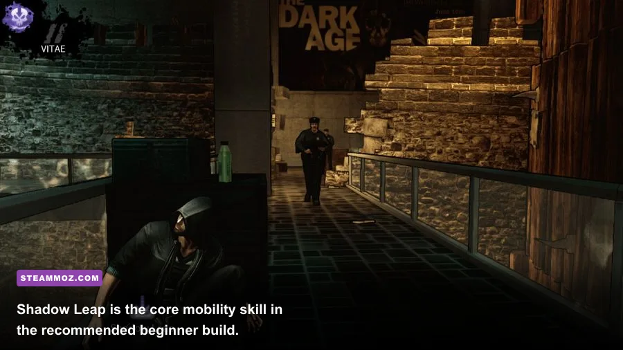 Eric Bane using Shadow Leap between enemies in DARK