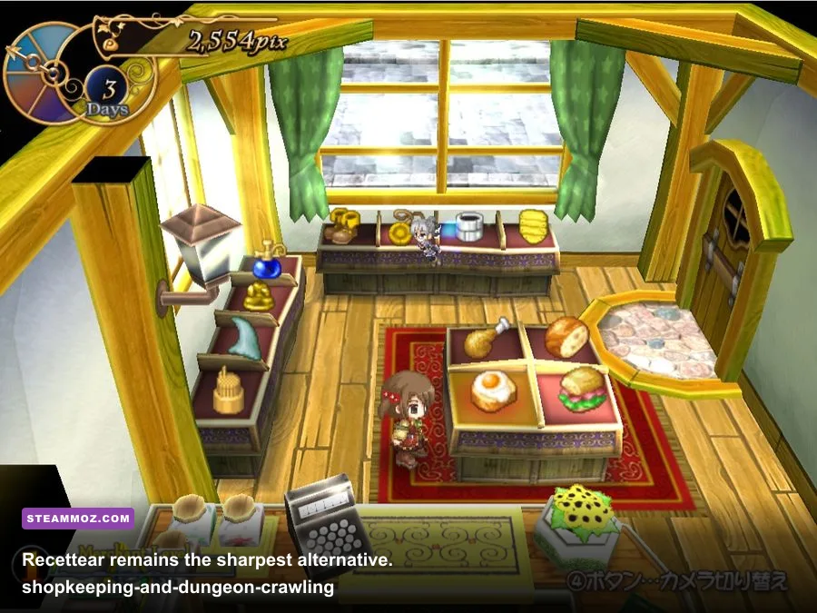 Recettear An Item Shop's Tale shop management and dungeon adventure gameplay