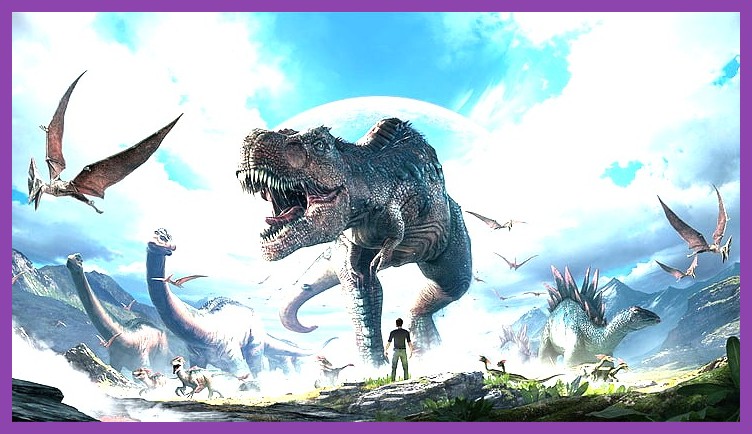 Ankylosaurus harvesting metal nodes in the mountains of ARK Survival Evolved