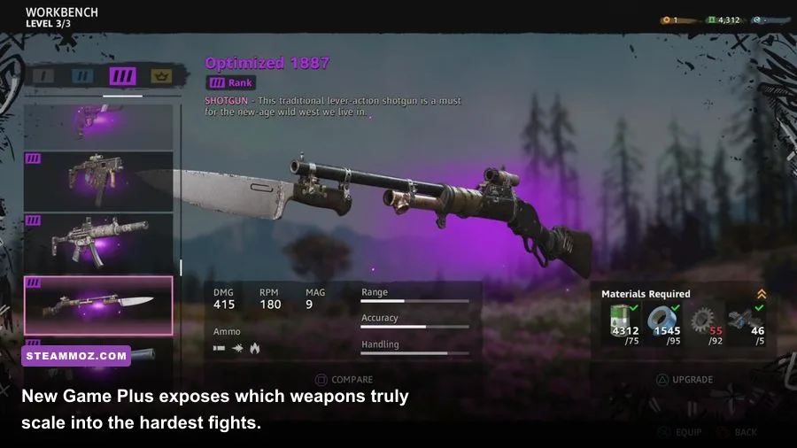 Far Cry New Dawn level 4 enemies facing a fully upgraded player loadout