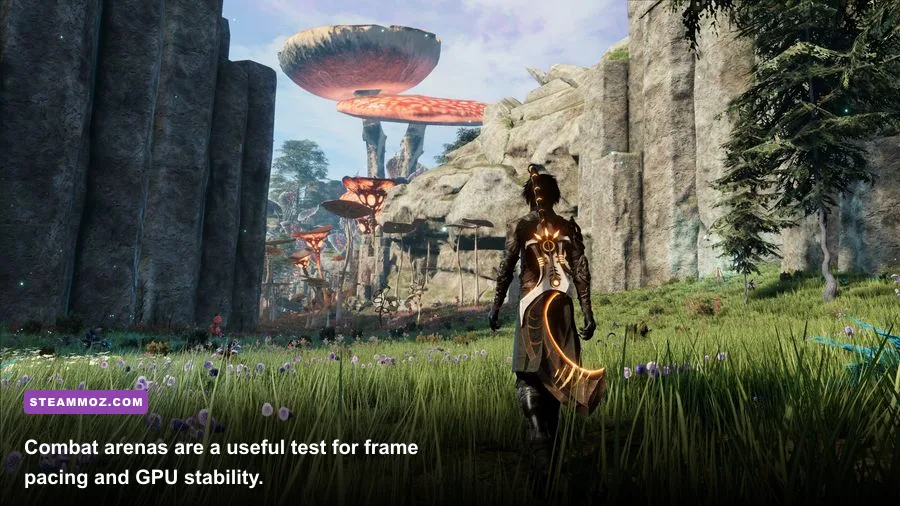 Edge of Eternity tactical combat encounter with party members and enemies