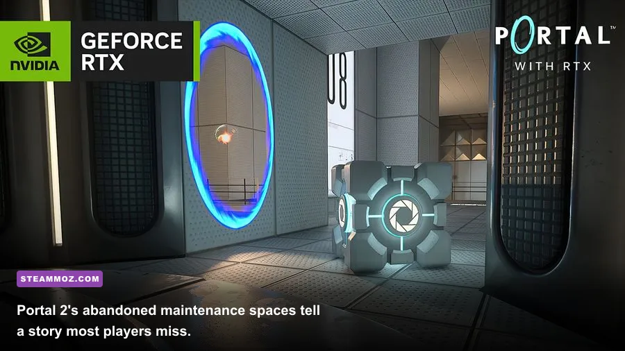 A hidden Rat Man den filled with cryptic drawings in Portal 2