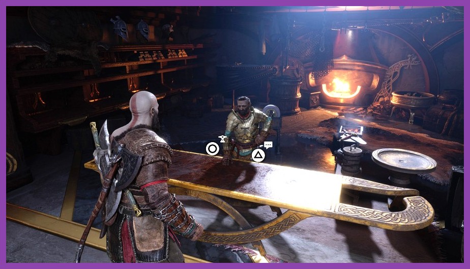 Kratos upgrading gear at Brok and Sindri shop in God of War Ragnarok