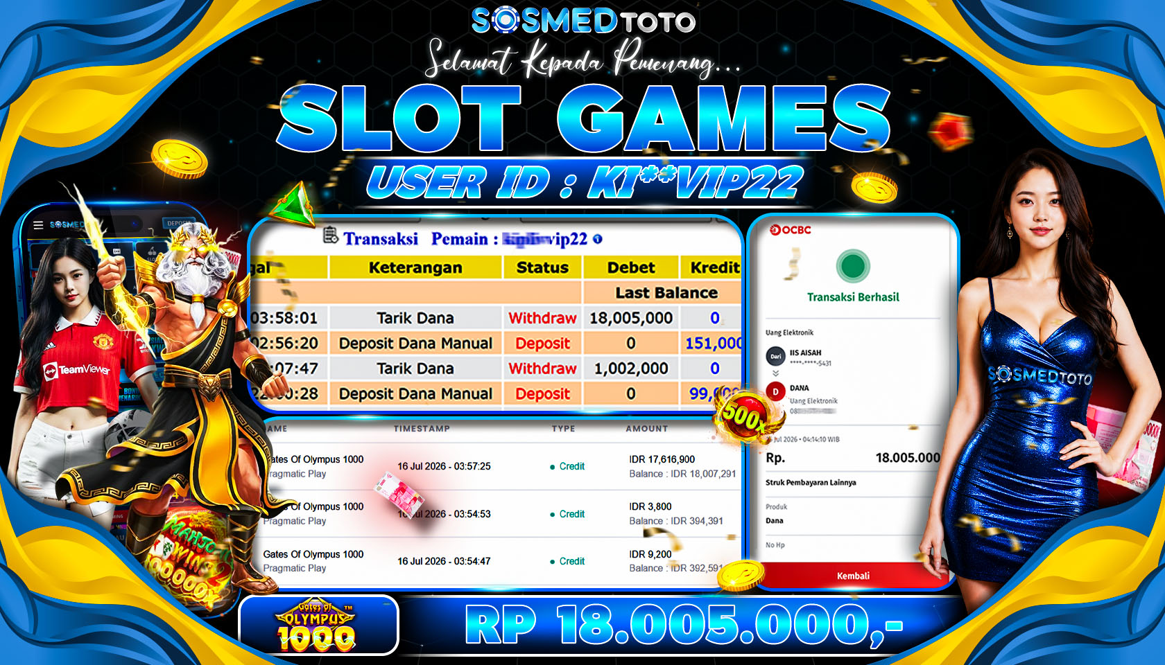SOSMEDTOTO JACKPOT SLOT 18 JT LUNASS !