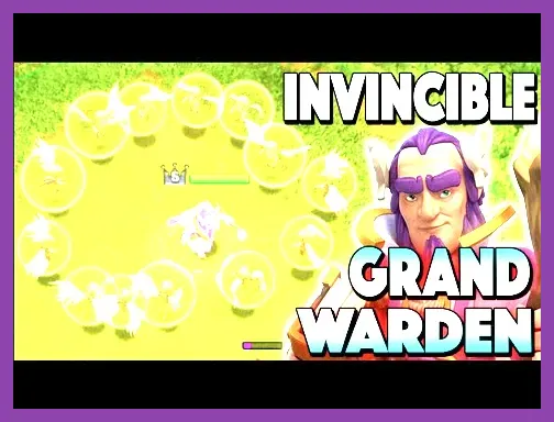 Grand Warden hero using ability in Clash of Clans raid