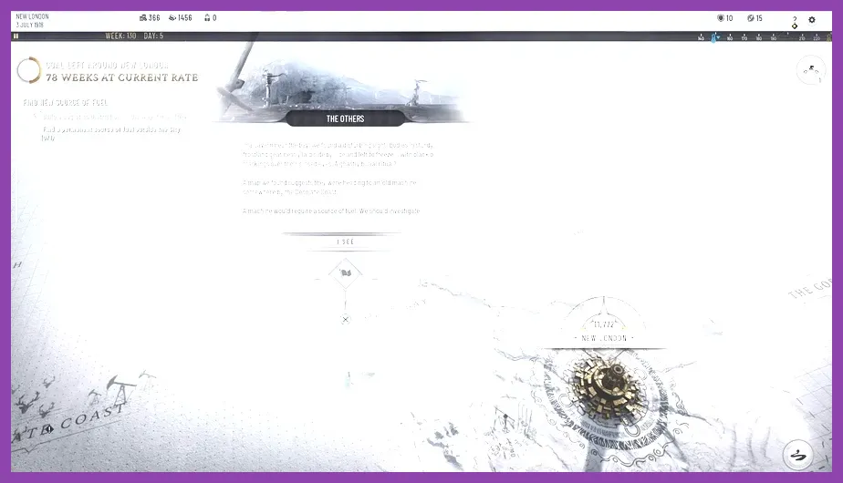 Frostpunk 2 frostland expedition mapping screen