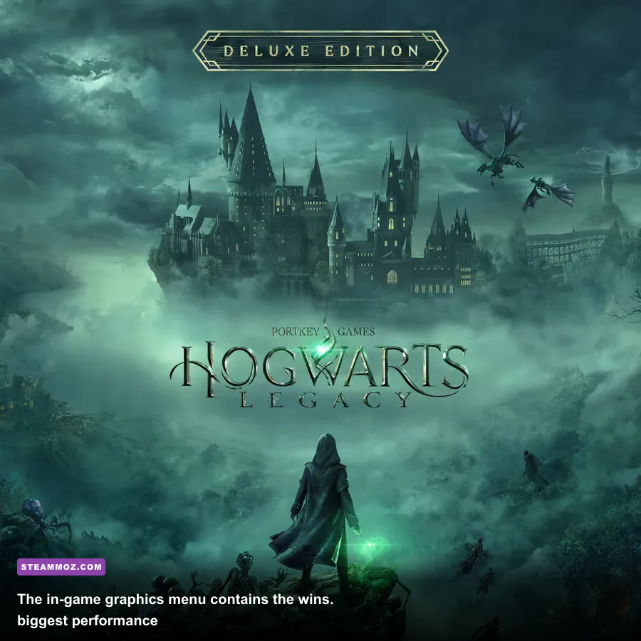 Hogwarts Legacy PC graphics settings menu showing DLSS and ray tracing options