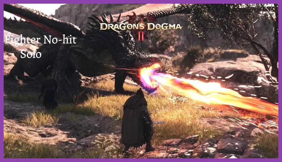 Optimal Pawn party fighting a Drake in Dragon's Dogma 2