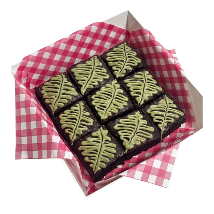 INSO BAKES Pistachio brownie