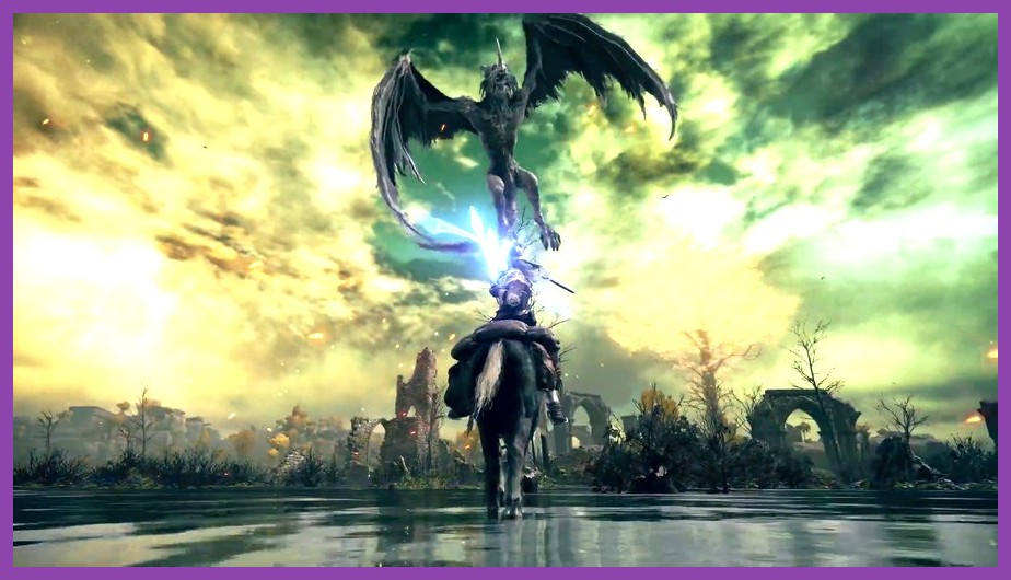 Elden Ring epic open world boss fight on PC