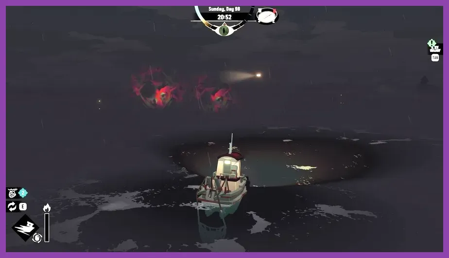 Navigating high panic levels at night in Dredge
