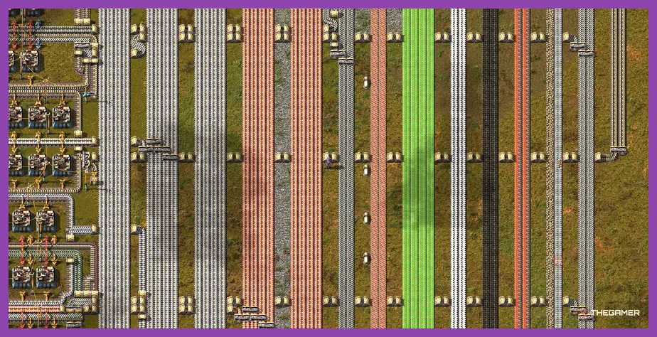 Factorio modular main bus base design
