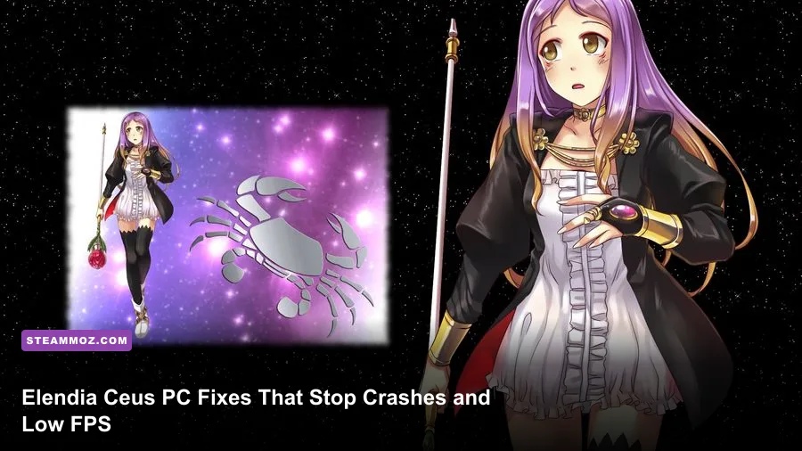 Elendia Ceus PC gameplay showing the game world and character