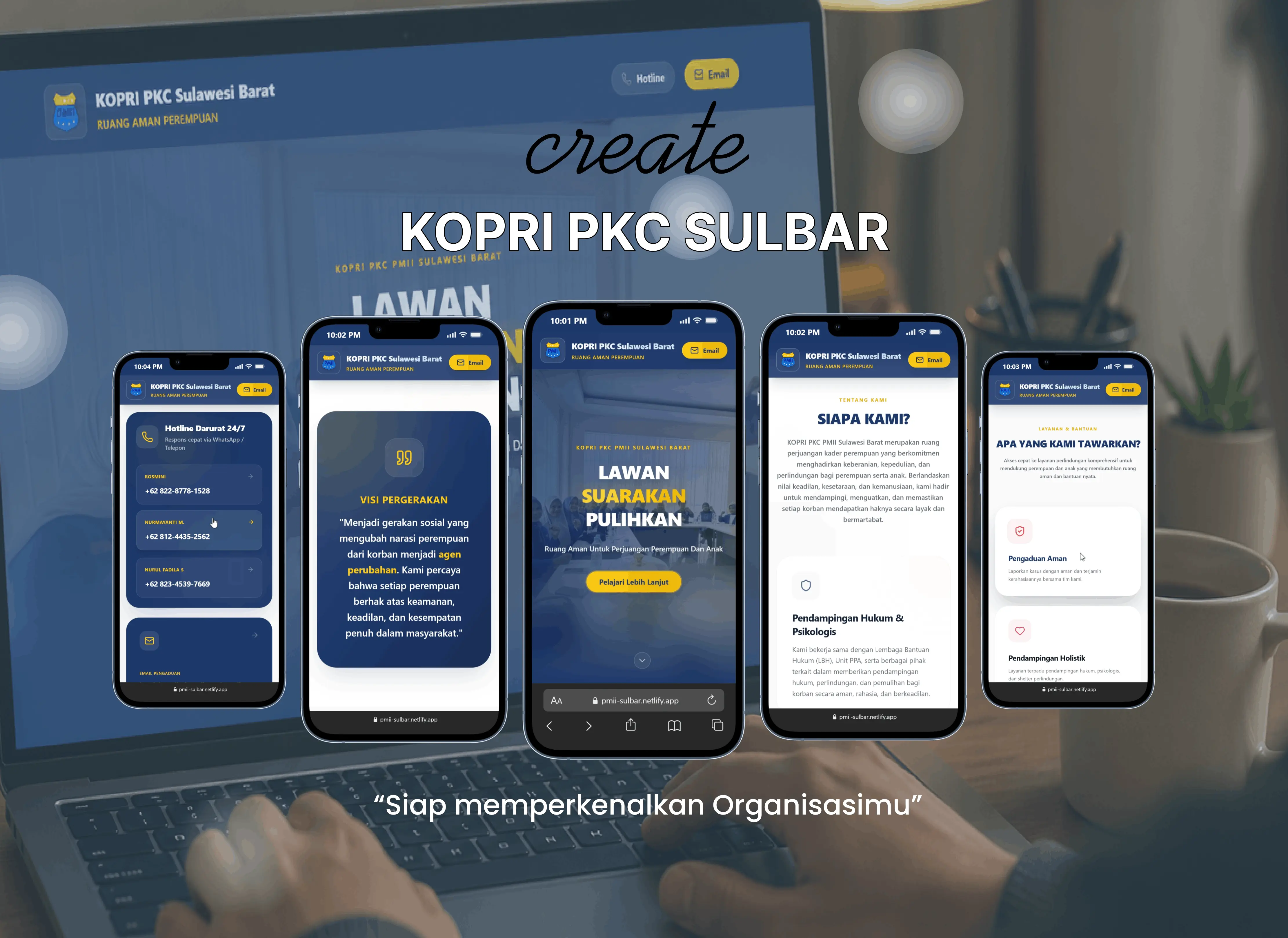 Cover KOPRI PC PMII Mamuju | Landing Page