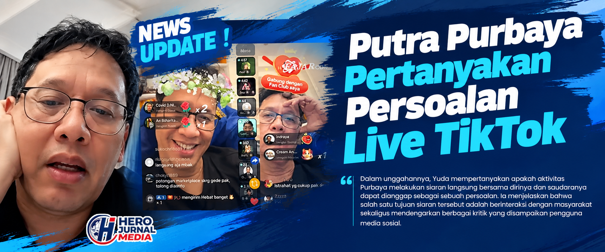 0 A Putra Purbaya Pertanyakan Live Tik Tok
