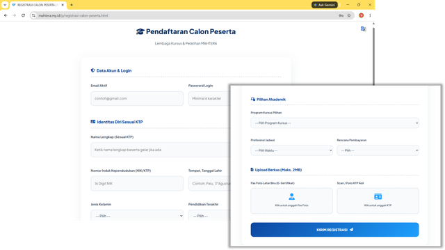 Formulir Pendaftaran