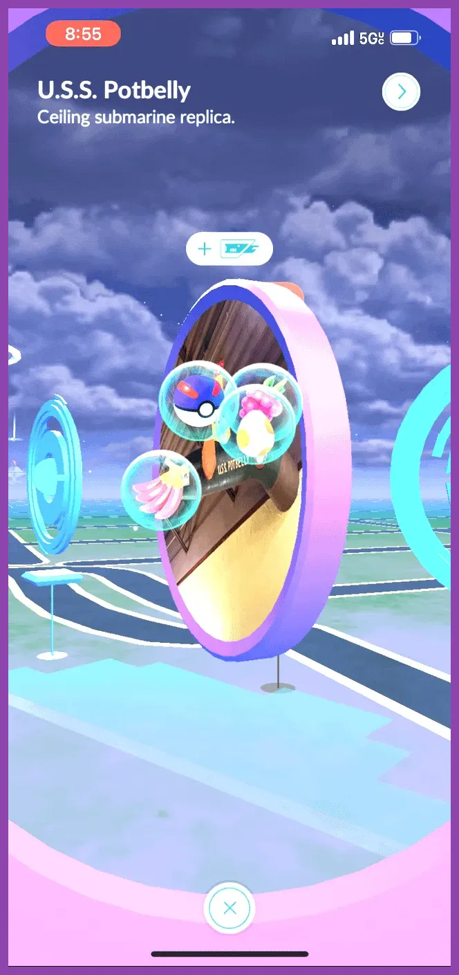Pokestop dropping items like Poké Balls and Berries in Pokemon GO