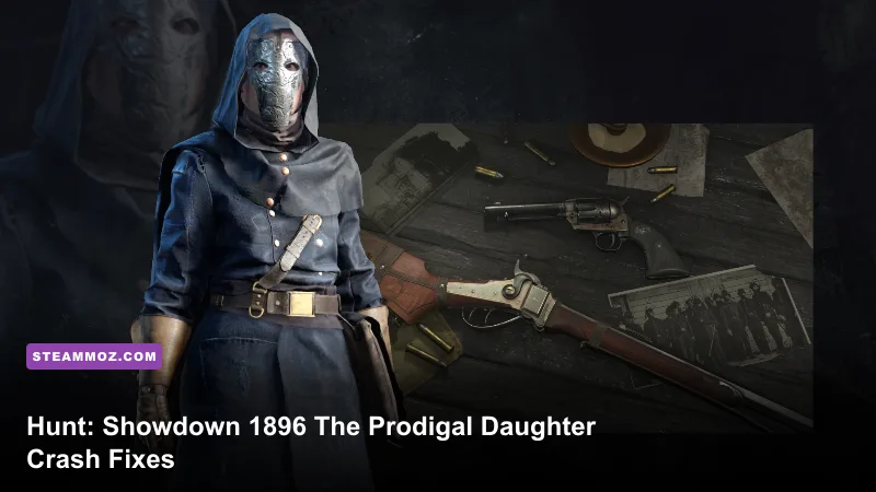 Hunt Showdown 1896 The Prodigal Daughter hunter Vera Hobbs in a dark bayou