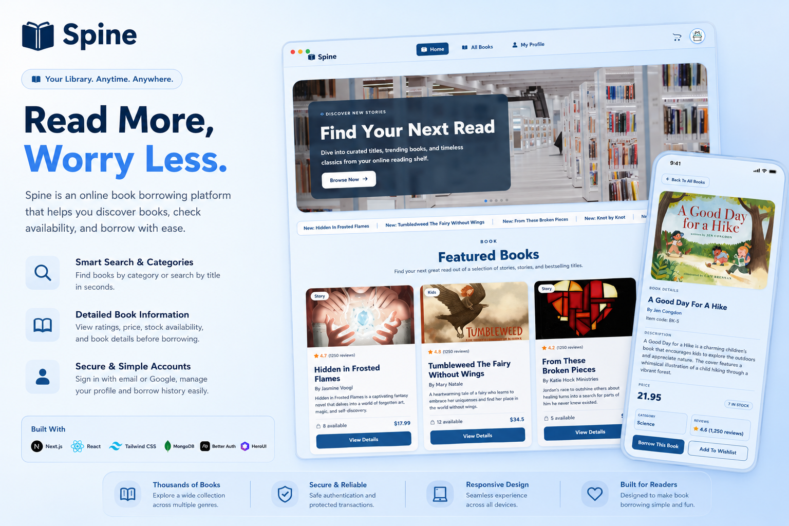Spine — Online Book Borrowing Platform