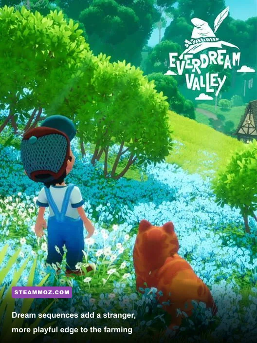 Everdream Valley nighttime dream sequence gameplay screenshot