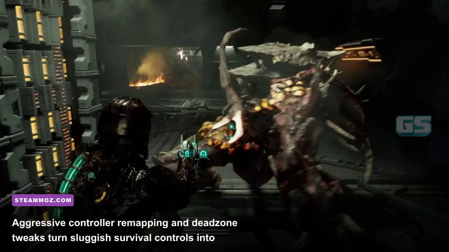 Isaac Clarke slicing off necromorph limbs with pinpoint accuracy in Dead Space remake