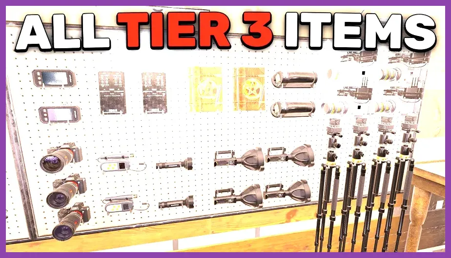 Phasmophobia Tier 3 items and upgraded gear
