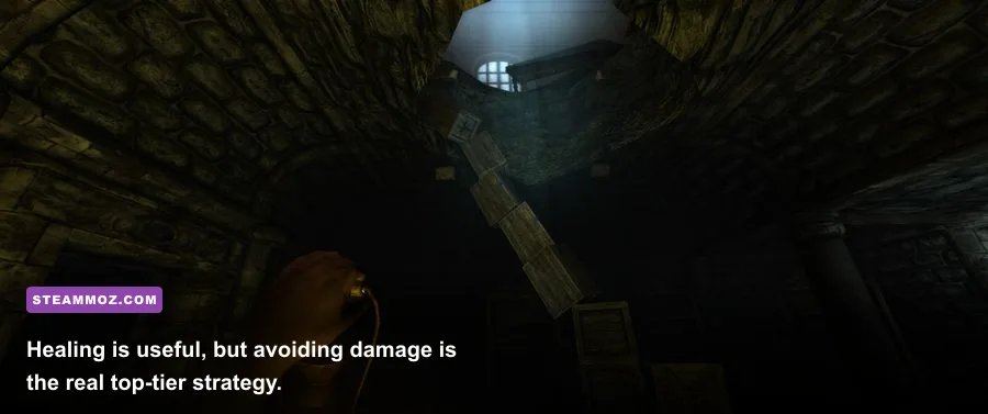Amnesia The Dark Descent health potion and inventory items