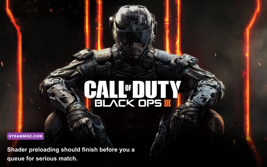 Call of Duty Black Ops 6 shader preloading status screen on PC