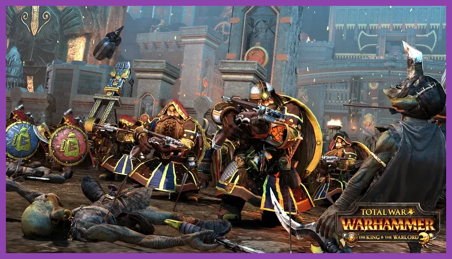 Total War Warhammer 3 legendary lord fighting a quest battle