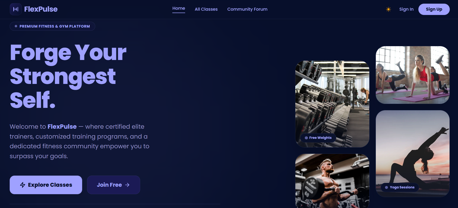 FlexPulse - Fitness & Gym Management Platform