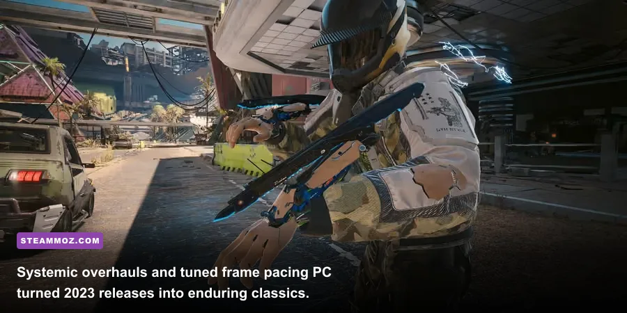 V using air dash and mantis blades in Cyberpunk 2077 Phantom Liberty
