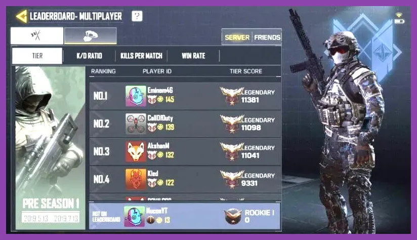 CODM ranked match rewards screen