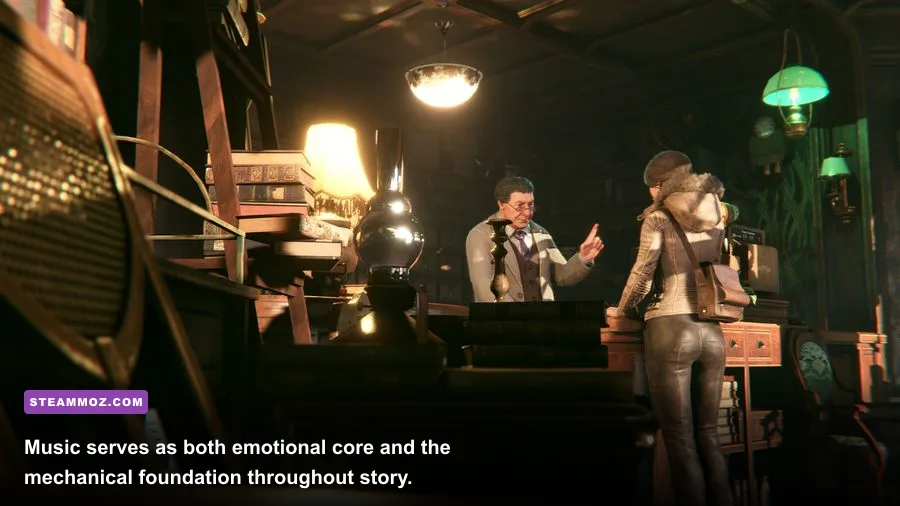 The grand music academy interior in Syberia The World Before