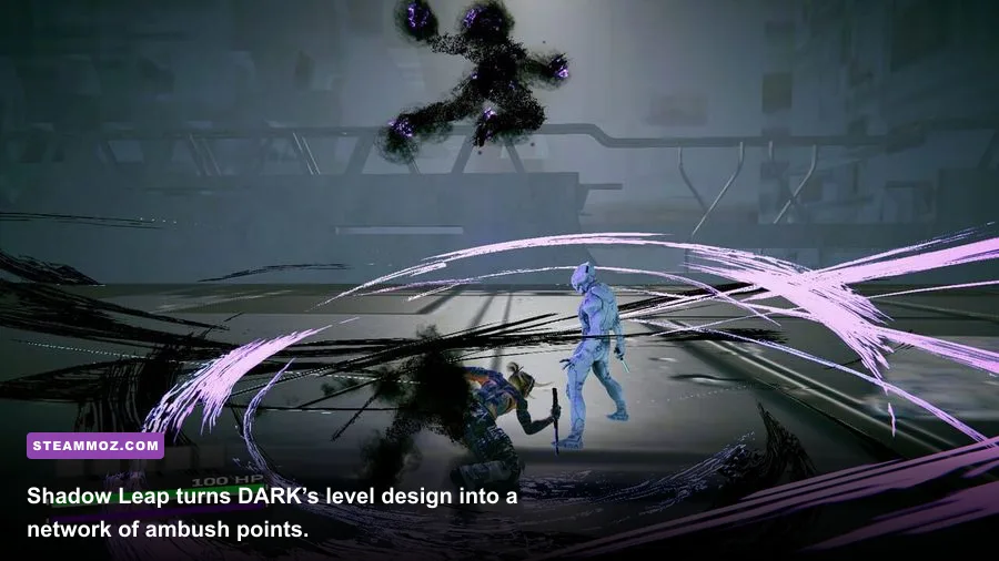 Eric Bane using Shadow Leap in DARK to move between shadows