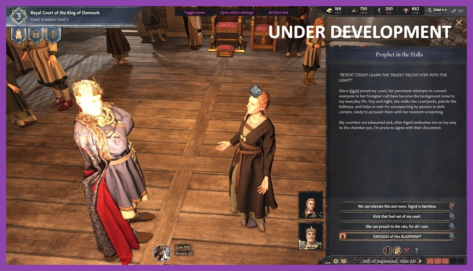 Crusader Kings 3 royal court and diplomatic interface