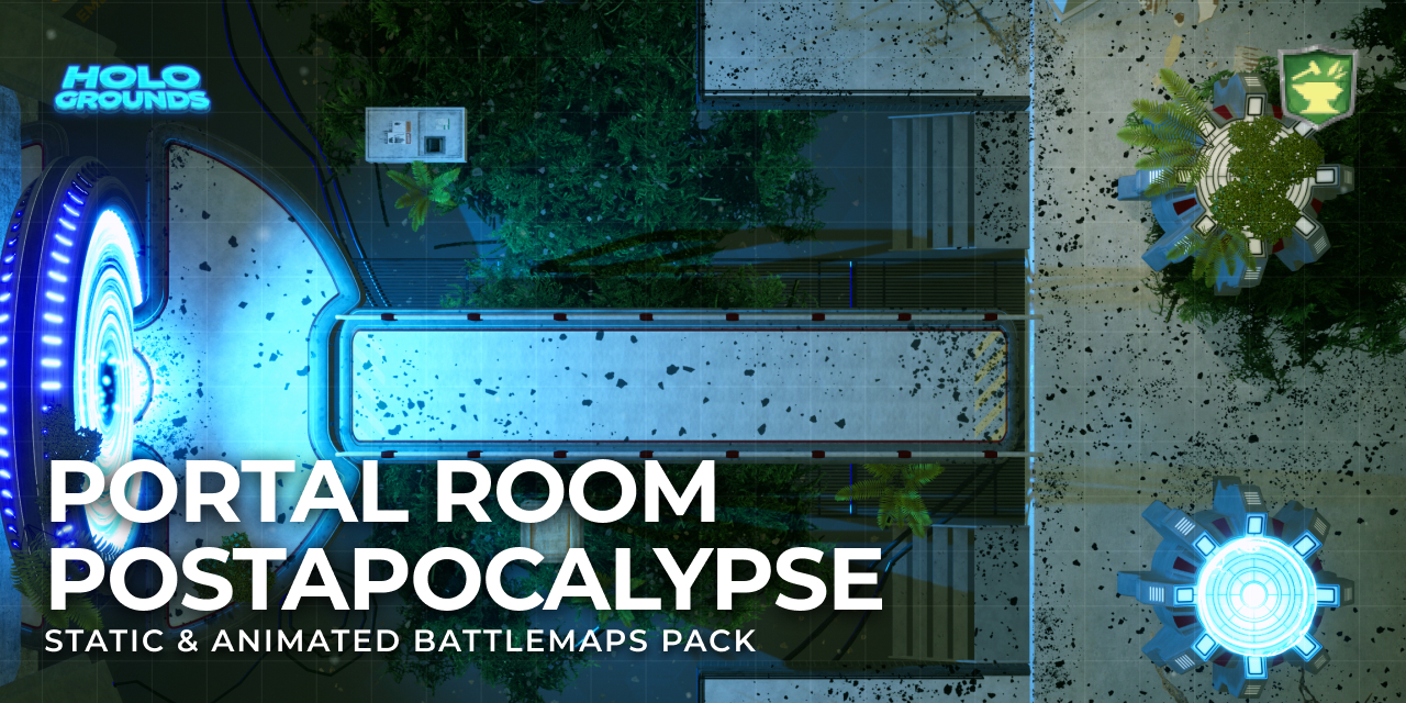 Portal Room Postapocalypse Animated Battlemaps