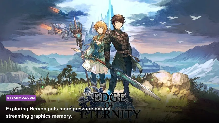 Edge of Eternity Heryon open-world environment with characters exploring