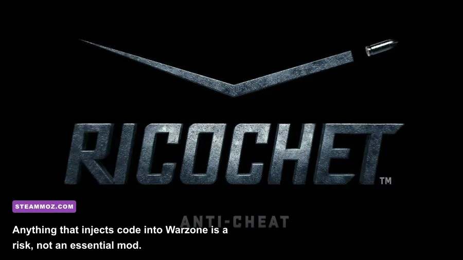 Call of Duty RICOCHET anti-cheat branding and Warzone security warning