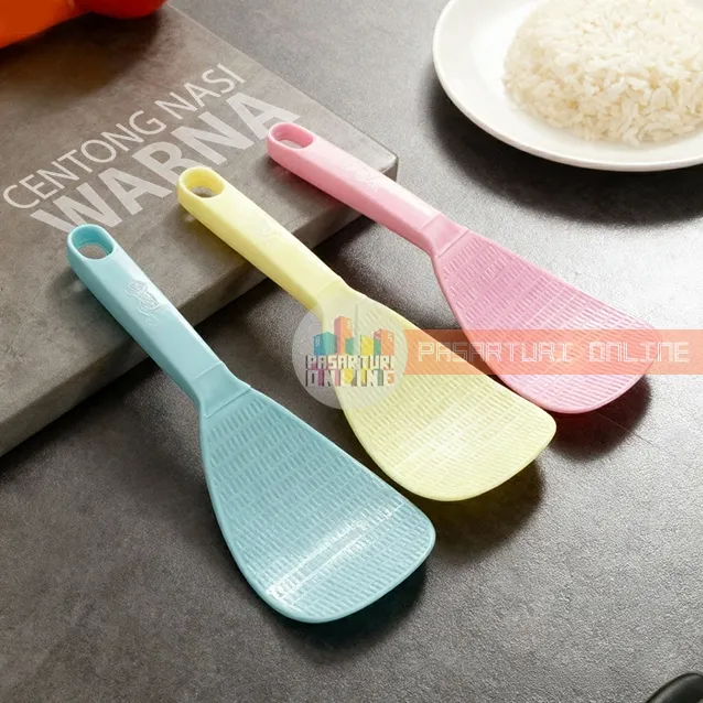 CENTONG PUTIH / ENTONG Warna / Centong Nasi Bahan Plastik