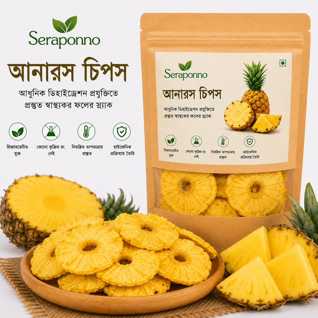 সেরা পণ্য প্রিমিয়াম আনারস চিপস (২৫০ গ্রাম)