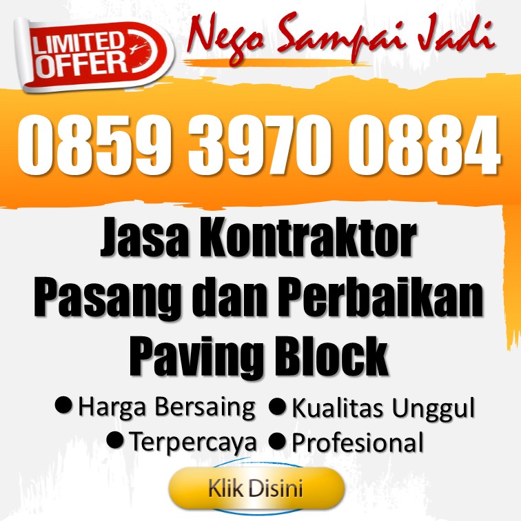 🏆 WA 0859 3970 0884 - Harga Fabrikasi Konblok Persegi Panjang Jetis Yogyakarta