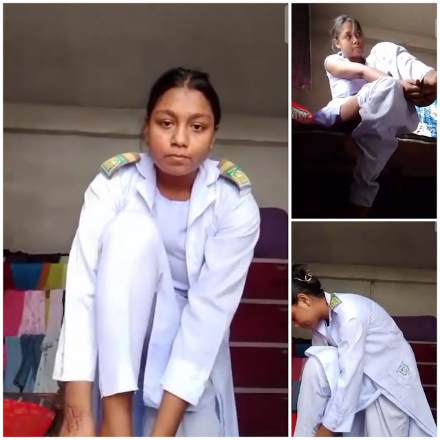 স্কুল ছাত্রী অস্থির ভাইরাল ভিডিও