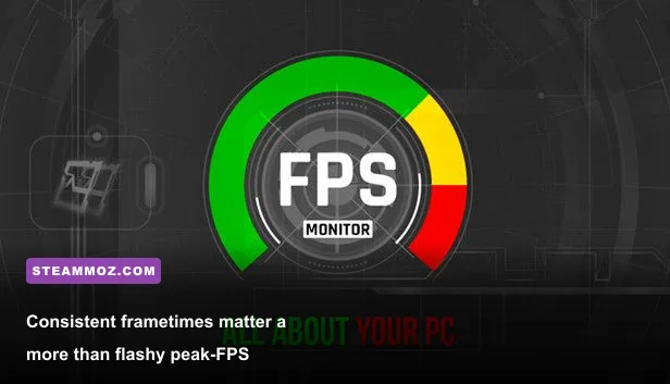 PC gamer monitoring FPS and frametime while testing game performance