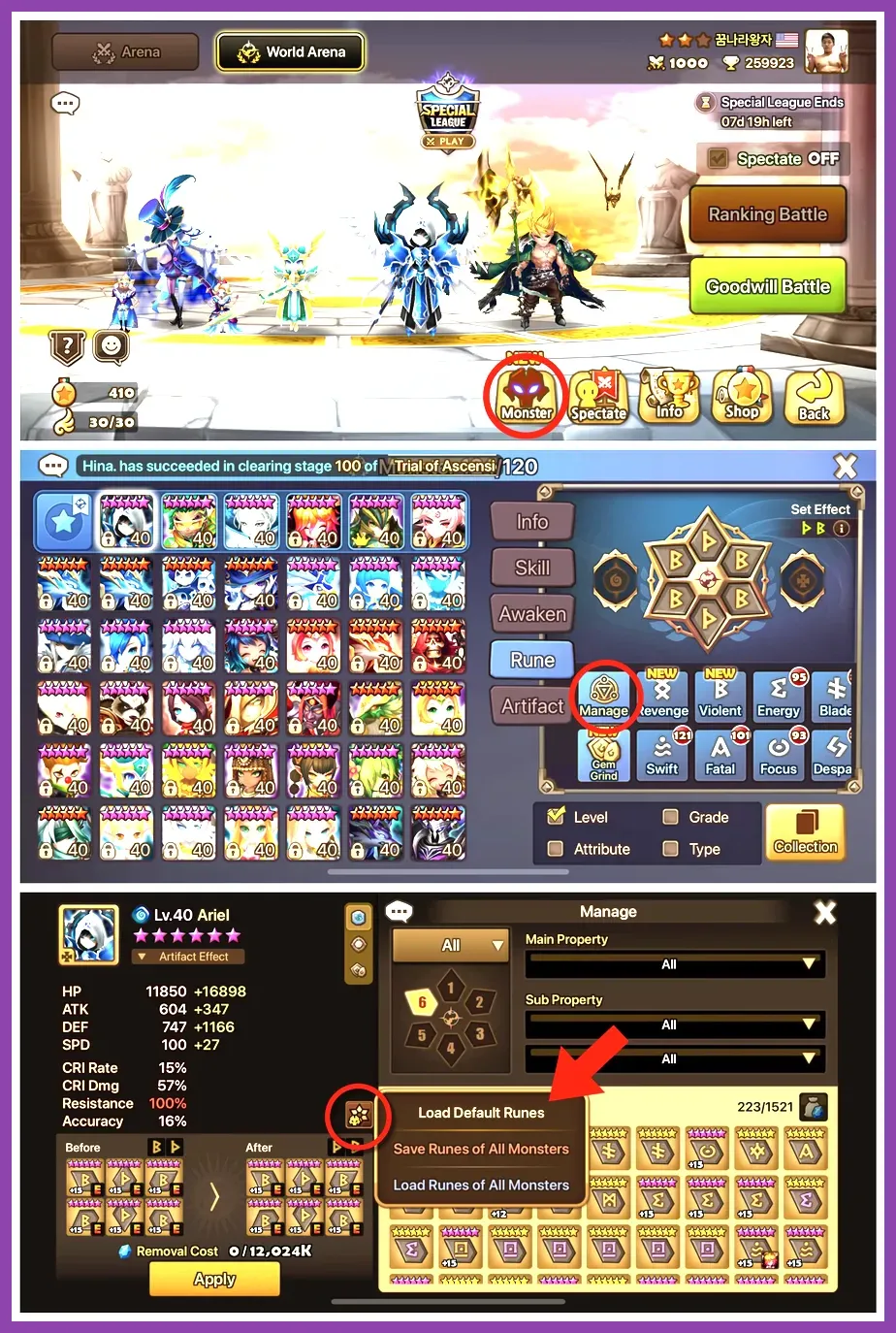 Summoners War: Best Rune Loadouts for Ranked RTA