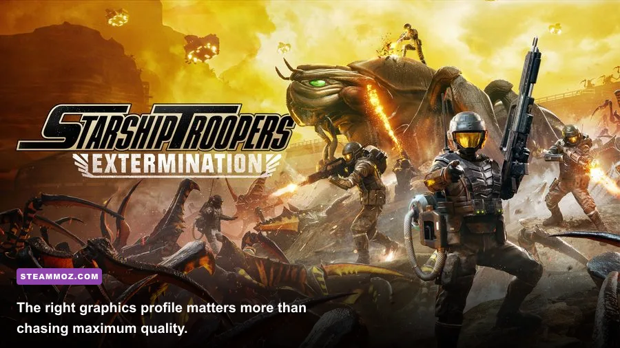 Starship Troopers Extermination PC graphics settings menu