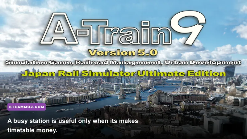 A-Train 9 V5.0 station timetable and passenger trains in Japan