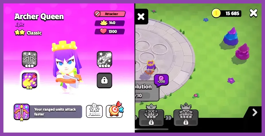 Squad Busters squad using Archer Queen Hog Rider and Witch